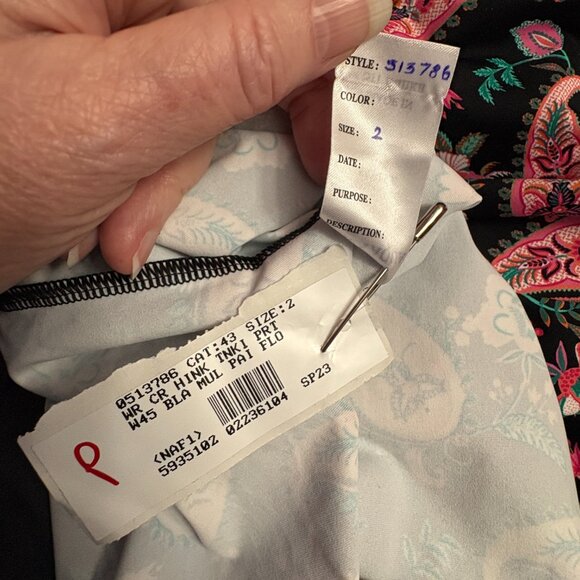 Lands' End High Neck Modest Tank Tankini Swimsuit Top - Size: 2 - NWT - Picture 9 of 10